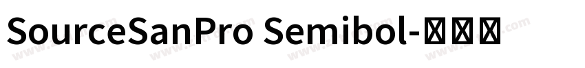 SourceSanPro Semibol字体转换
